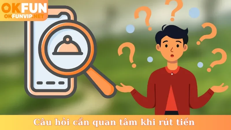 Câu hỏi cần quan tâm khi rút tiền