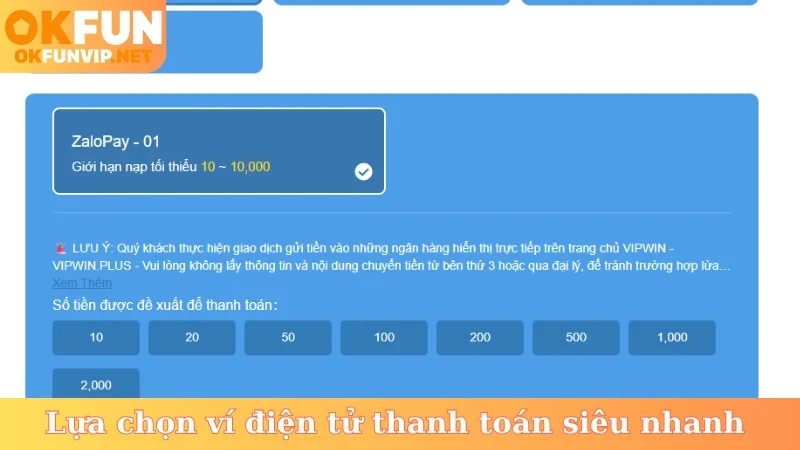 Lựa chọn ví điện tử thanh toán siêu nhanh