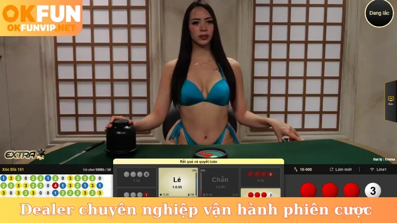Dealer chuyên nghiệp vận hành phiên cược