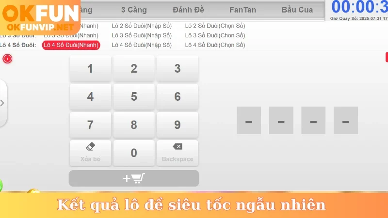 Kết quả lô đề siêu tốc ngẫu nhiên
