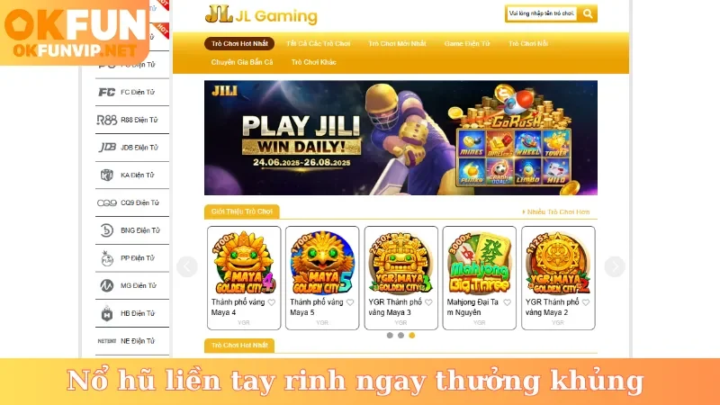 Nổ hũ liền tay rinh ngay thưởng khủng