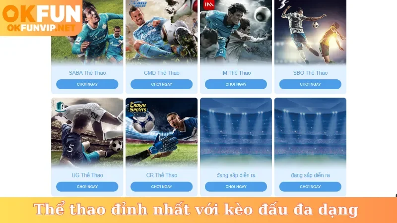 Thể thao đỉnh nhất với kèo đấu đa dạng